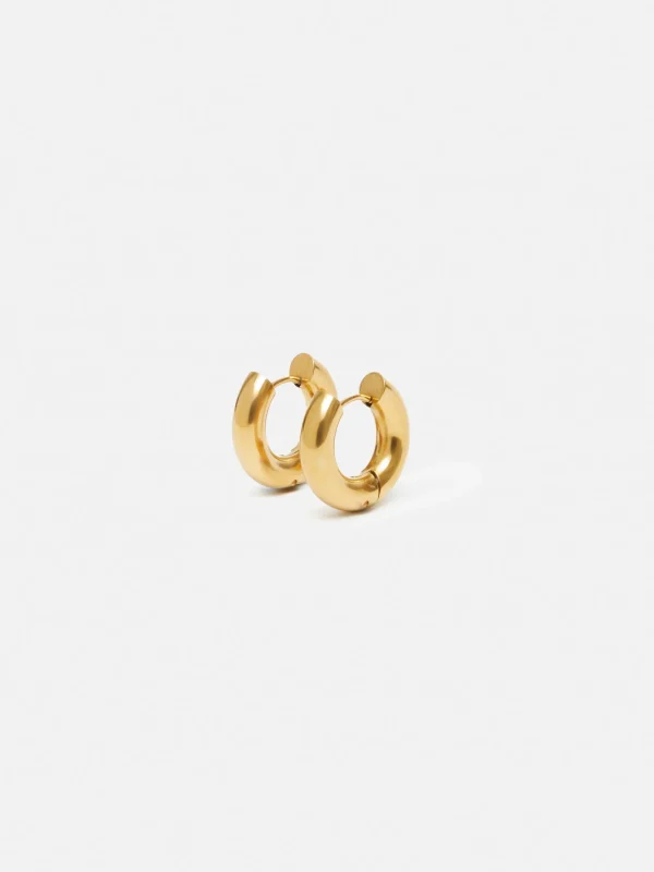 Jigsaw Chubby Hoop Earrings