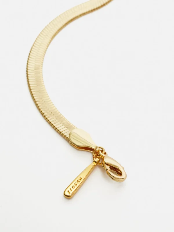 Jigsaw Chunky Snake Chain Bracelet