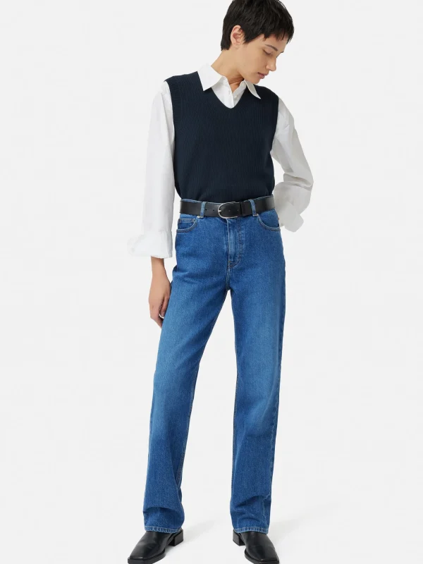 Jigsaw Cotton Blend V Neck Tank