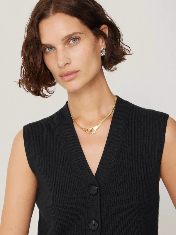 Jigsaw Cotton Blend Waistcoat