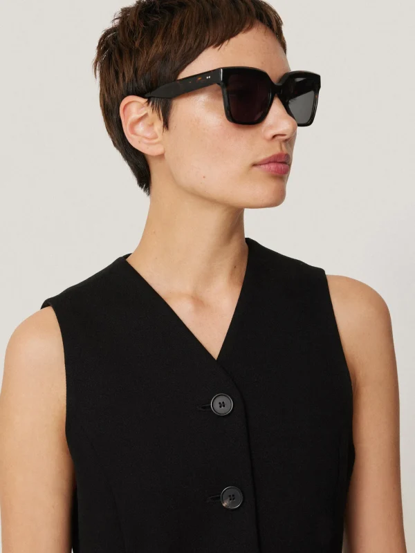 Jigsaw Crepe Ponte Jersey Waistcoat