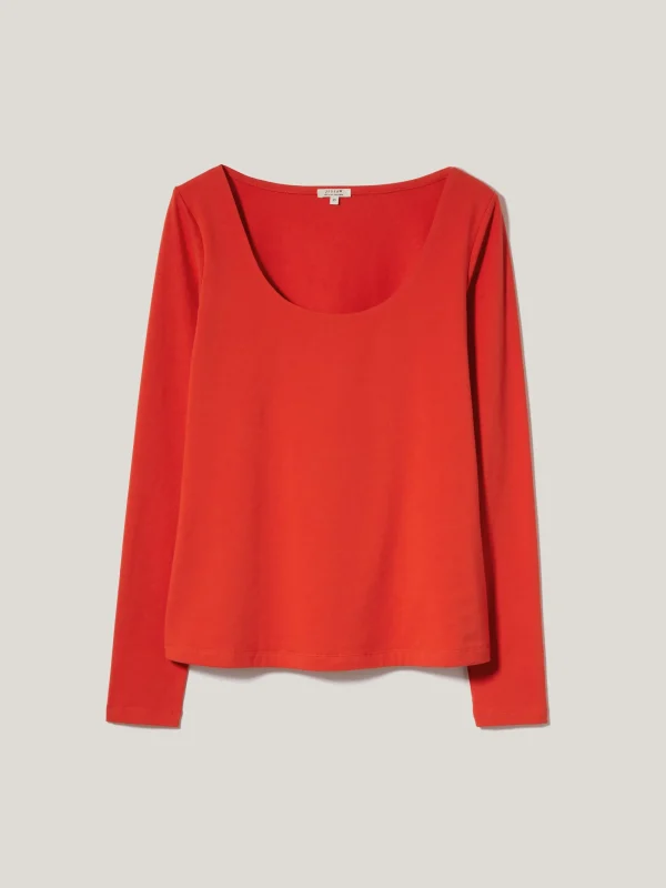 Jigsaw Double Front Ballet Neck Top