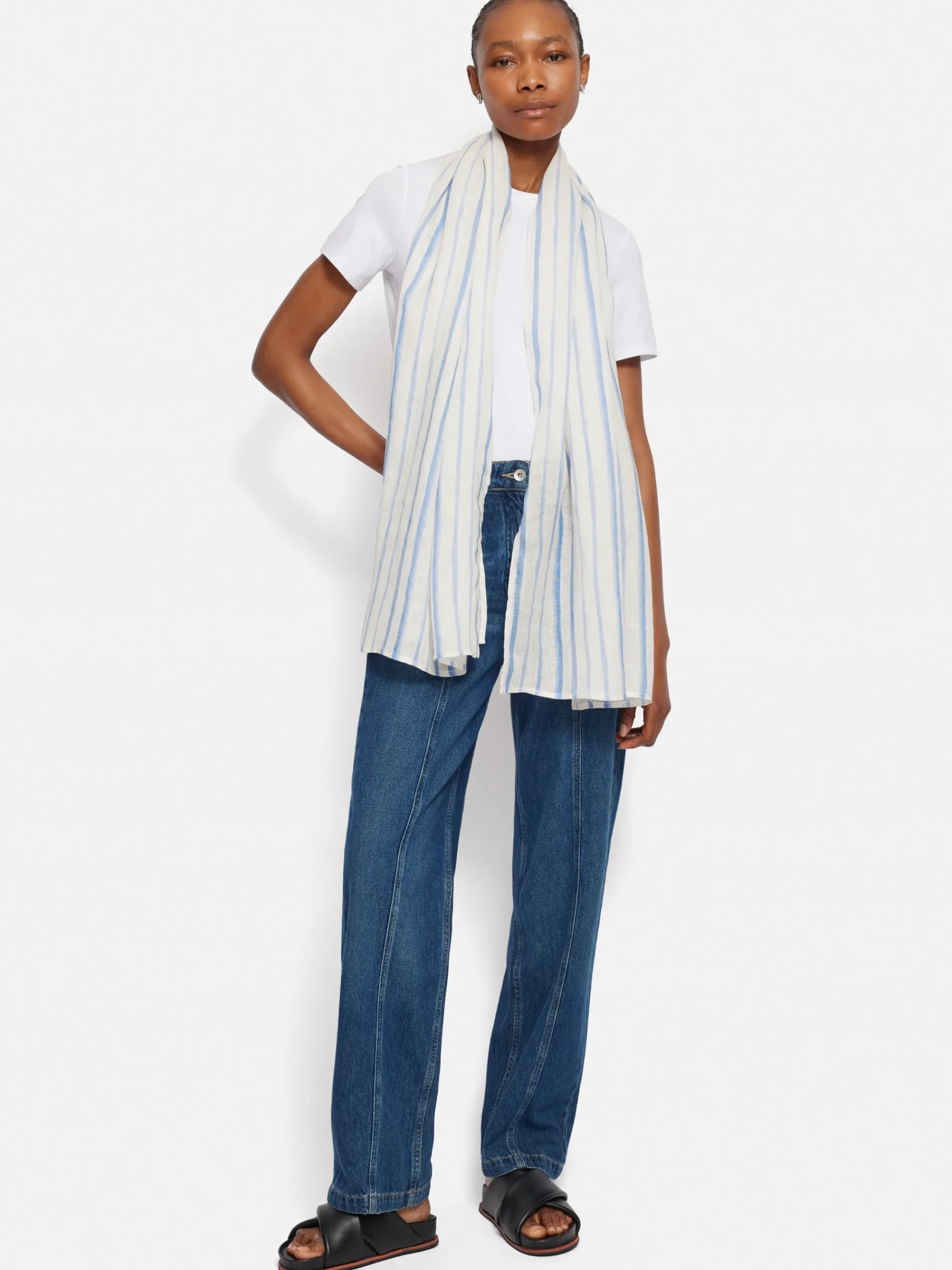 french_linen_stripe_scarf_1.webp Jigsaw French Linen Stripe Scarf