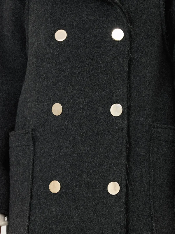 Jigsaw Italian Wool Raw Edge Coat