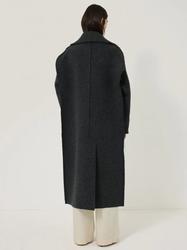 Jigsaw Italian Wool Raw Edge Coat