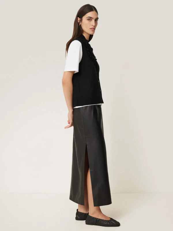 Jigsaw Merino Ruffle Waistcoat