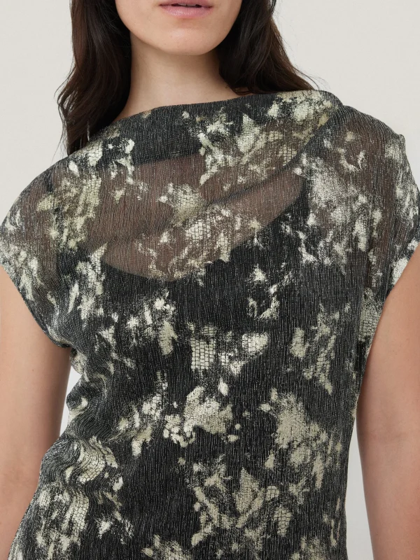 Jigsaw Metallic Asymmetric Top