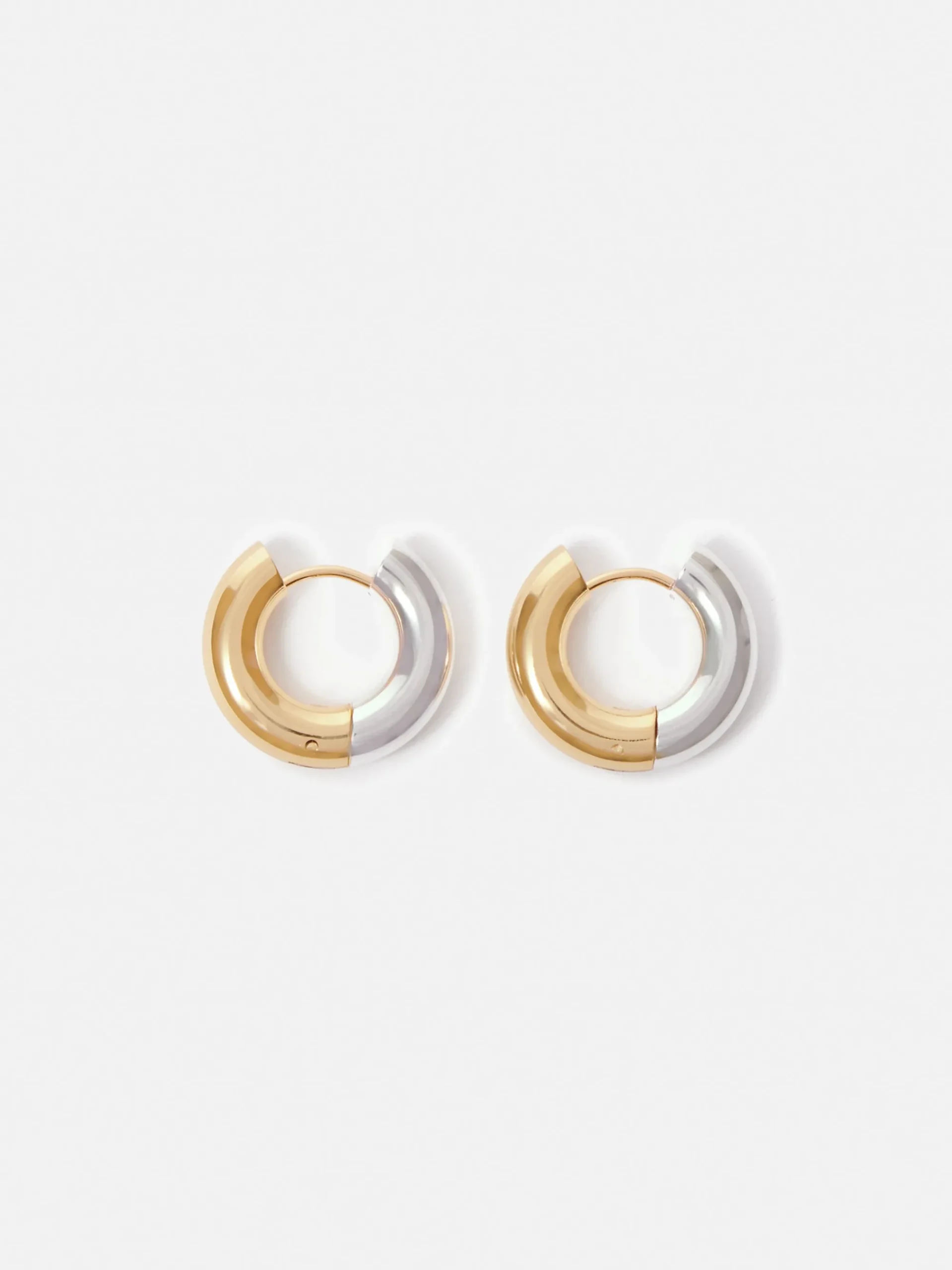 mixed_metal_hoop_earring_0.webp Jigsaw Mixed Metal Hoop Earring