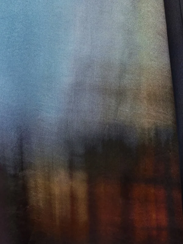 Jigsaw Modern Tie Dye Silk Scarf