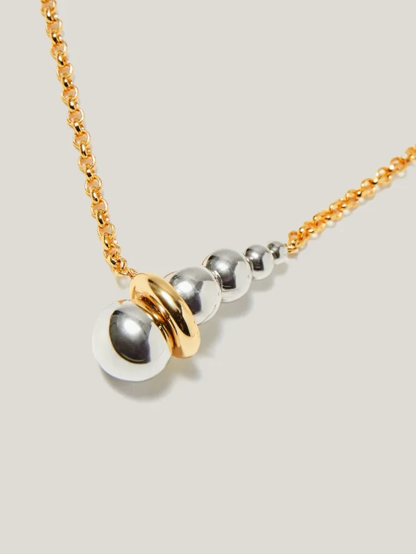 Jigsaw Molten Bead Necklace