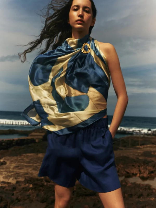 Jigsaw Molten Loop Brooch