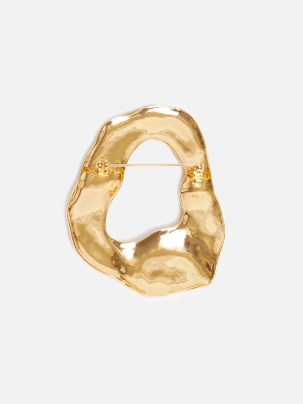 Jigsaw Molten Loop Brooch