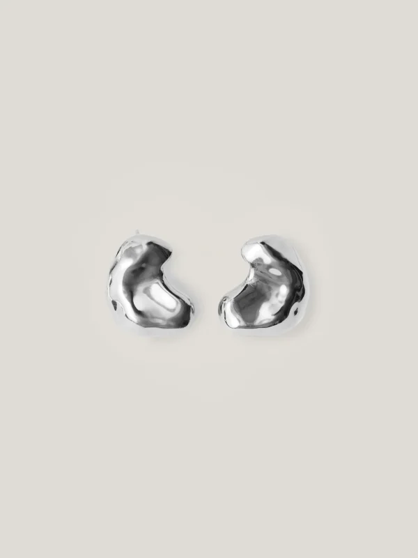 Jigsaw Molten Stud Earring