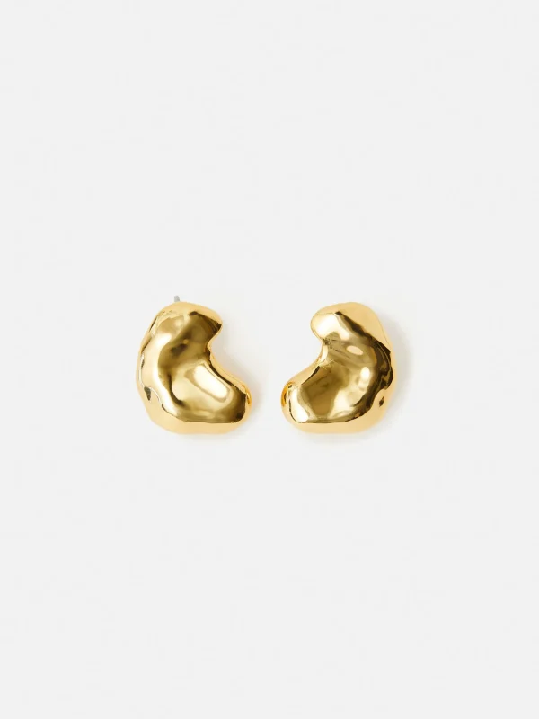 Jigsaw Molten Stud Earring