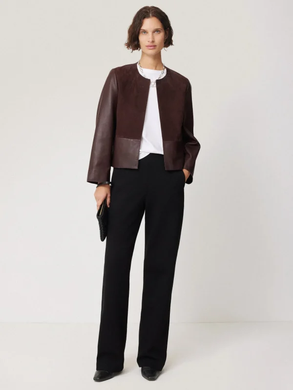 Jigsaw Nakoa Leather Mix Jacket