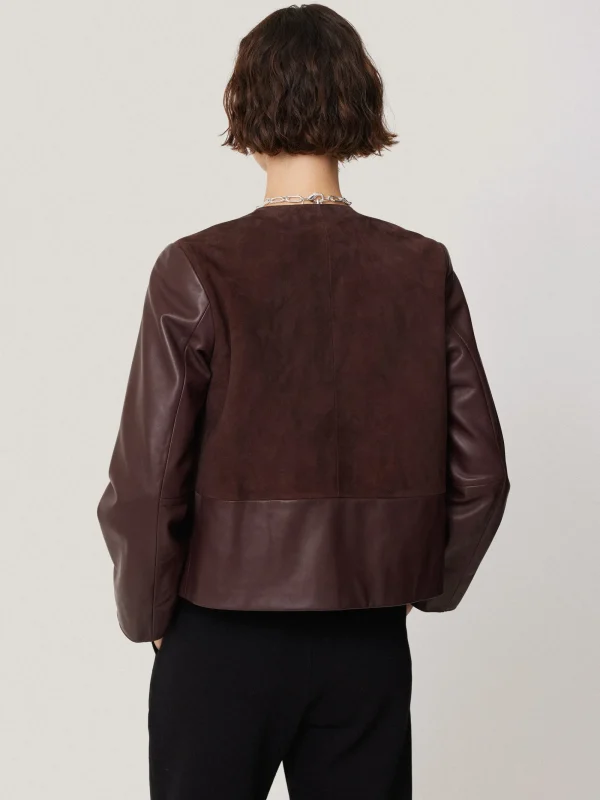 Jigsaw Nakoa Leather Mix Jacket