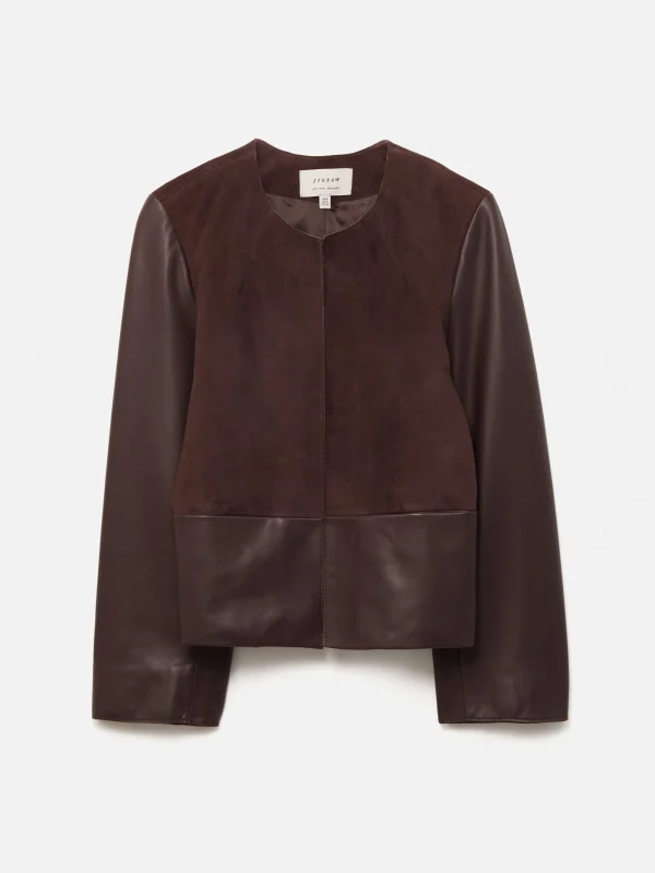 Jigsaw Nakoa Leather Mix Jacket