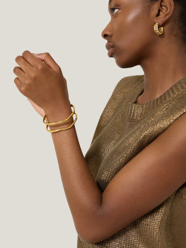 Jigsaw Organic Wave Bangle