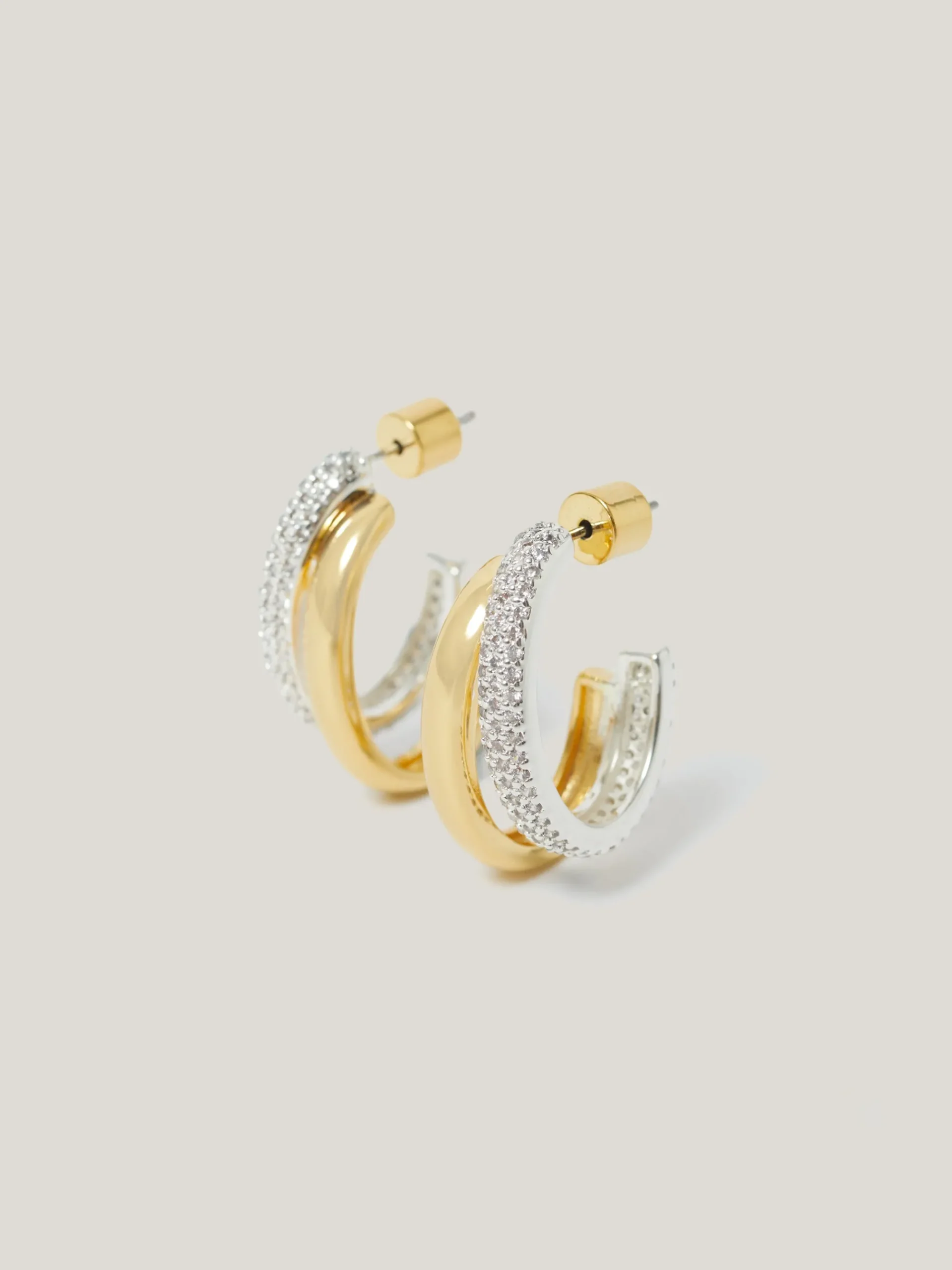 pave_double_hoop_earring_2.webp Jigsaw Pave Double Hoop Earring