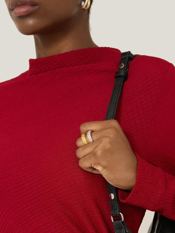 Jigsaw Pave Wrap Ring