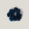 Jigsaw Plisse Velvet Scrunchie