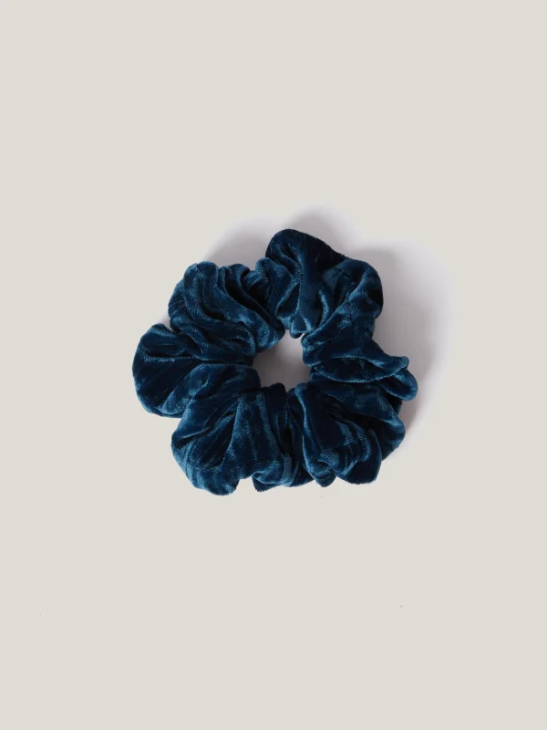 Jigsaw Plisse Velvet Scrunchie