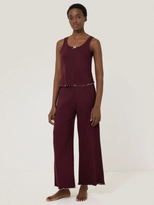 Jigsaw Pointelle Pyjama Vest Top