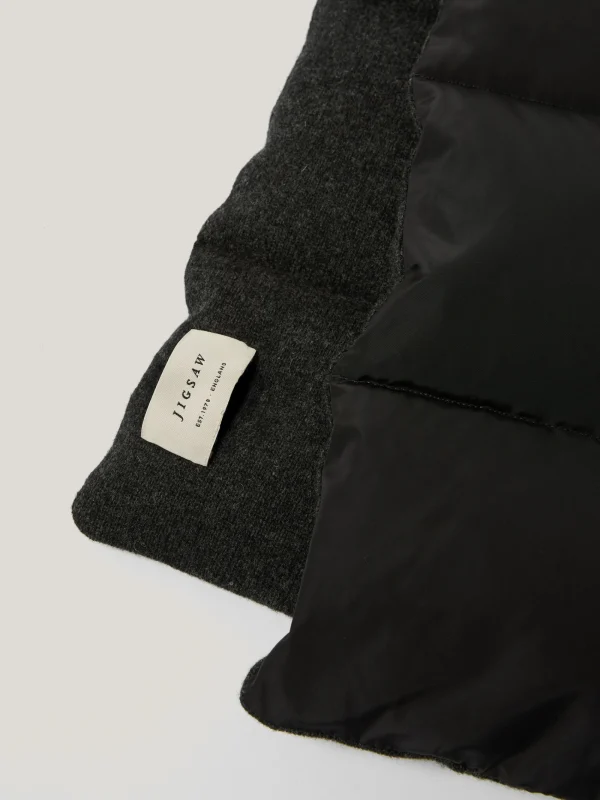 Jigsaw Puffer Knit Scarf