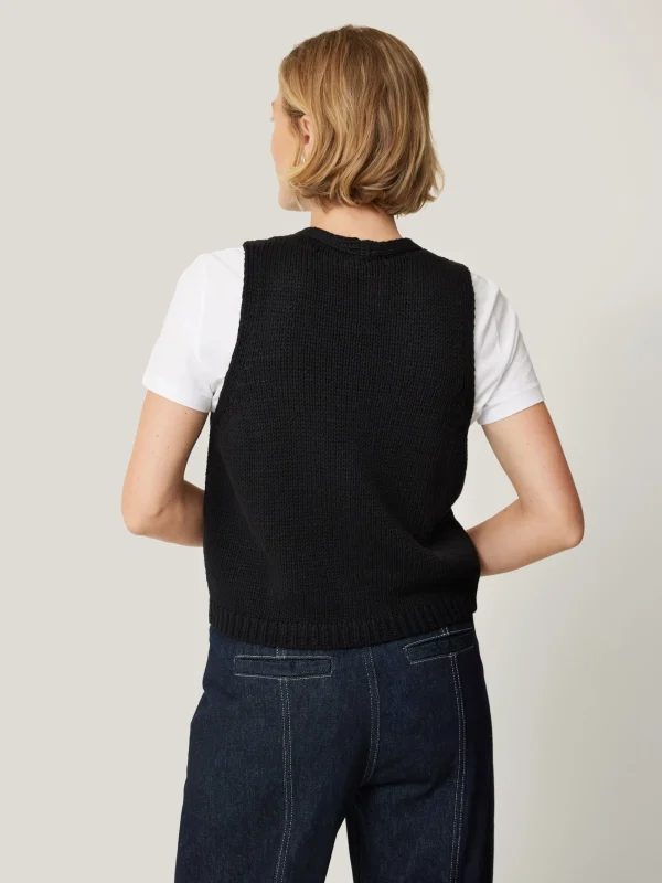Jigsaw Pure Cotton Knitted Waistcoat