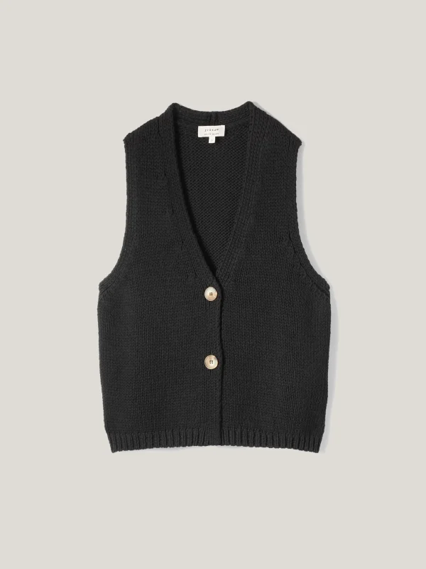 Jigsaw Pure Cotton Knitted Waistcoat