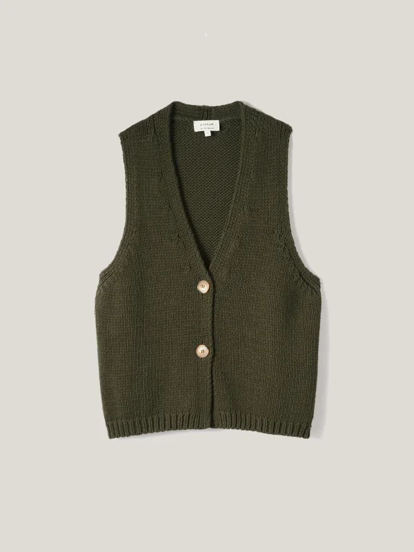 Jigsaw Pure Cotton Knitted Waistcoat
