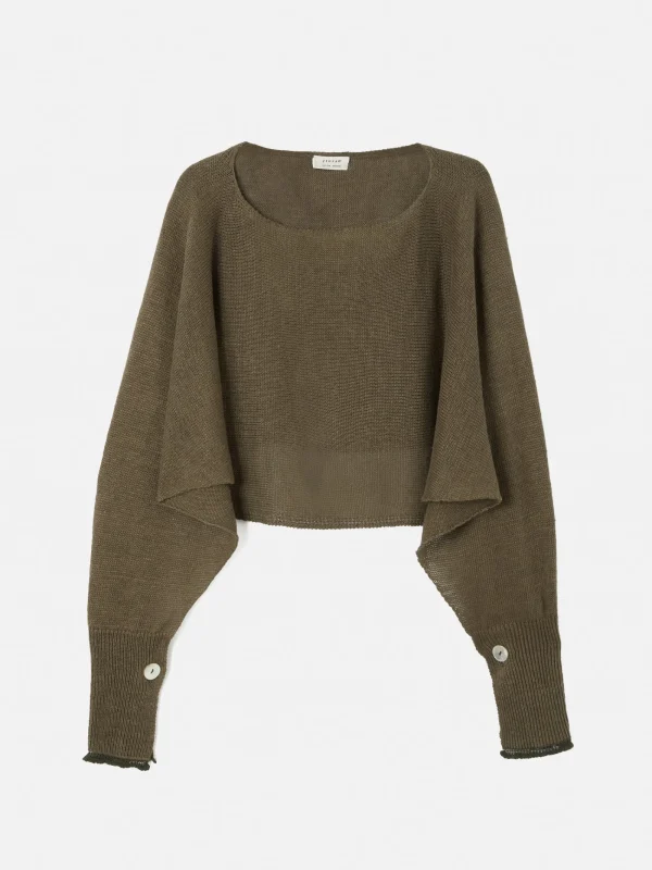 Jigsaw Pure Linen Poncho Sweater