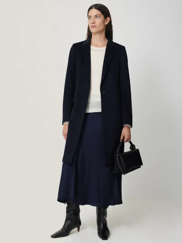 Jigsaw Satin Bias Asymmetric Skirt