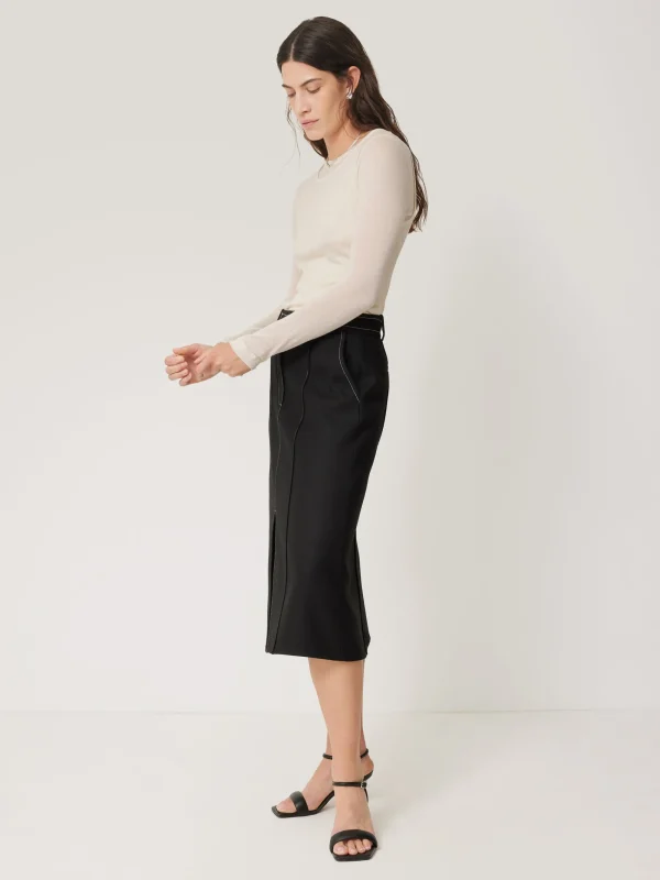 Jigsaw Seamed Detail A Line Skirt