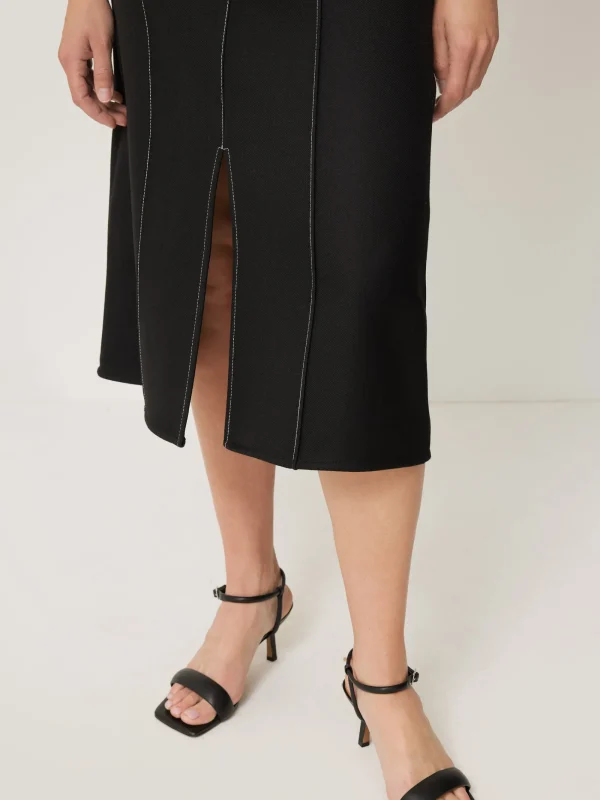 Jigsaw Seamed Detail A Line Skirt