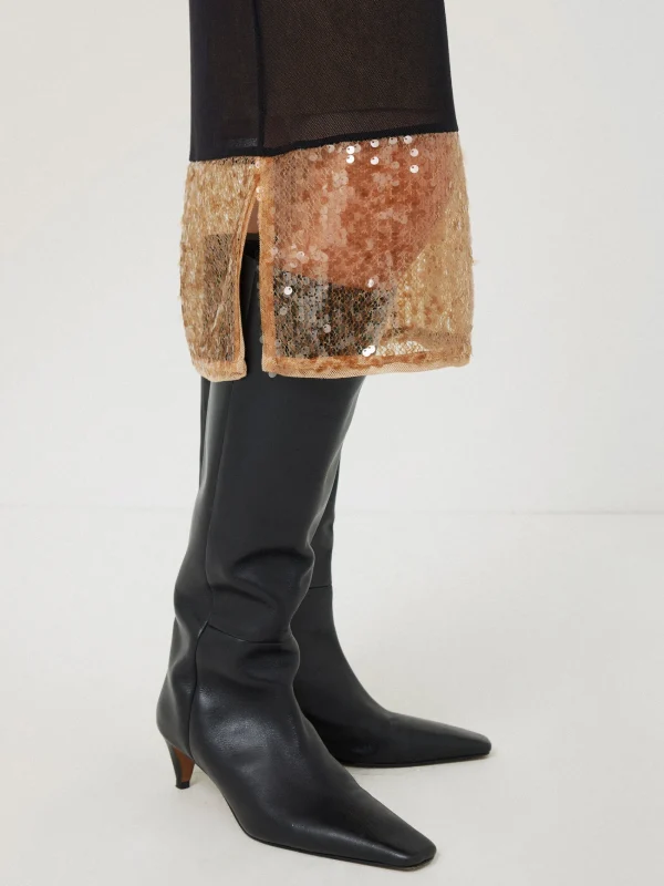 Jigsaw Sequin Mesh Skirt