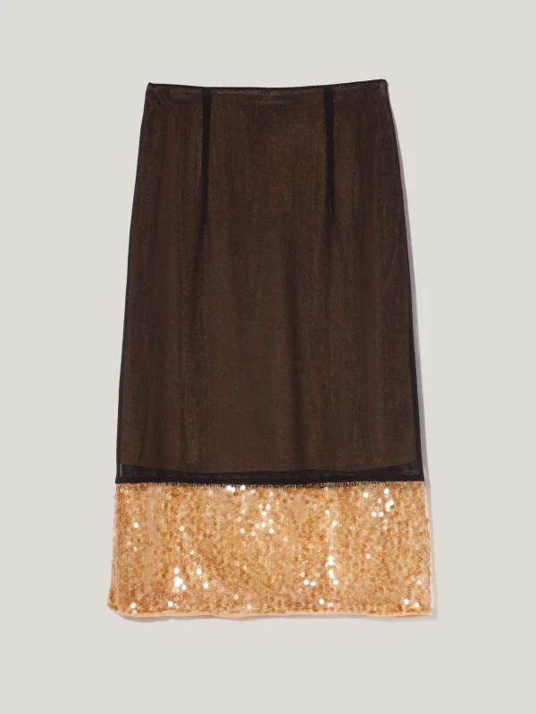 Jigsaw Sequin Mesh Skirt