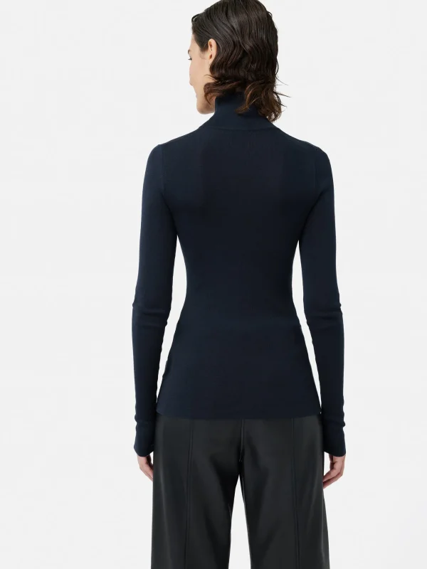 Jigsaw Silk Cotton Polo Jumper