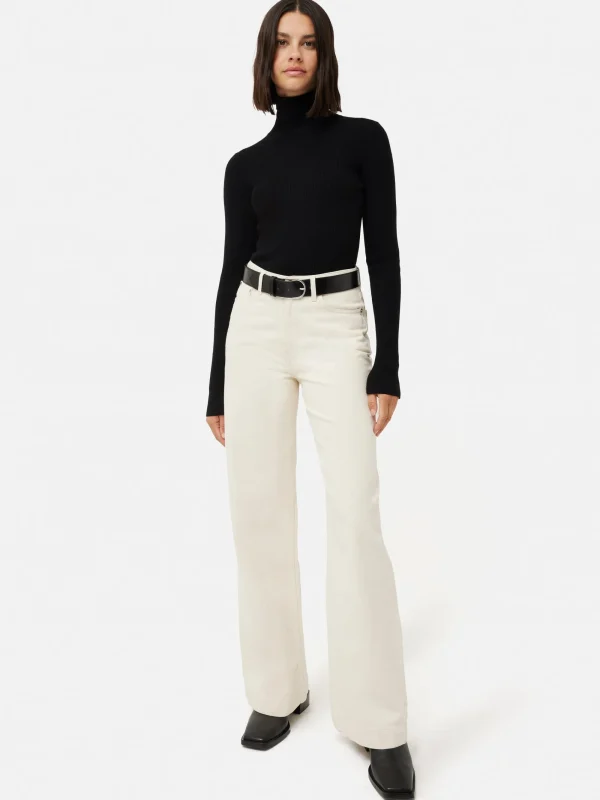 Jigsaw Slash Back Polo Neck Jumper