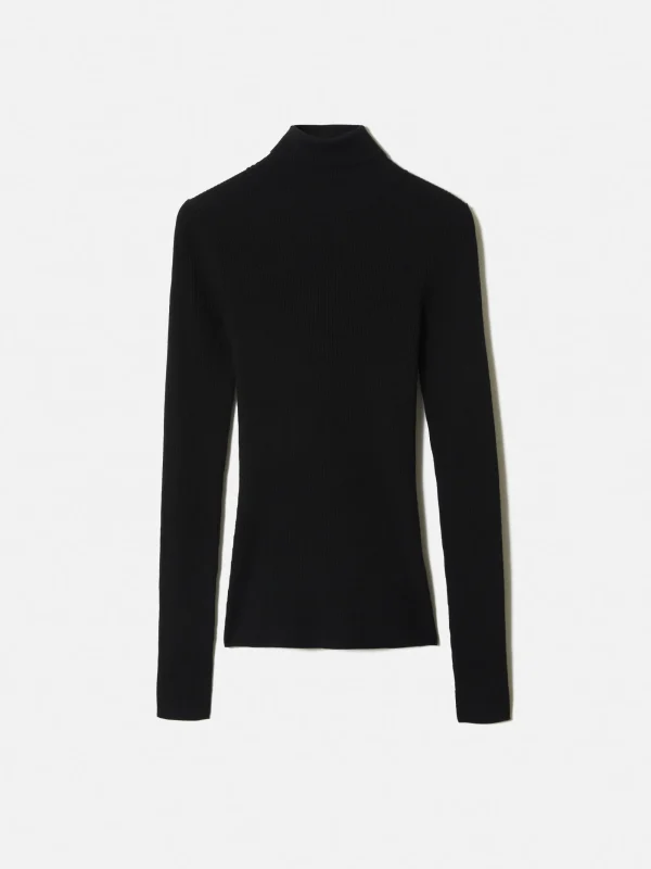 Jigsaw Slash Back Polo Neck Jumper