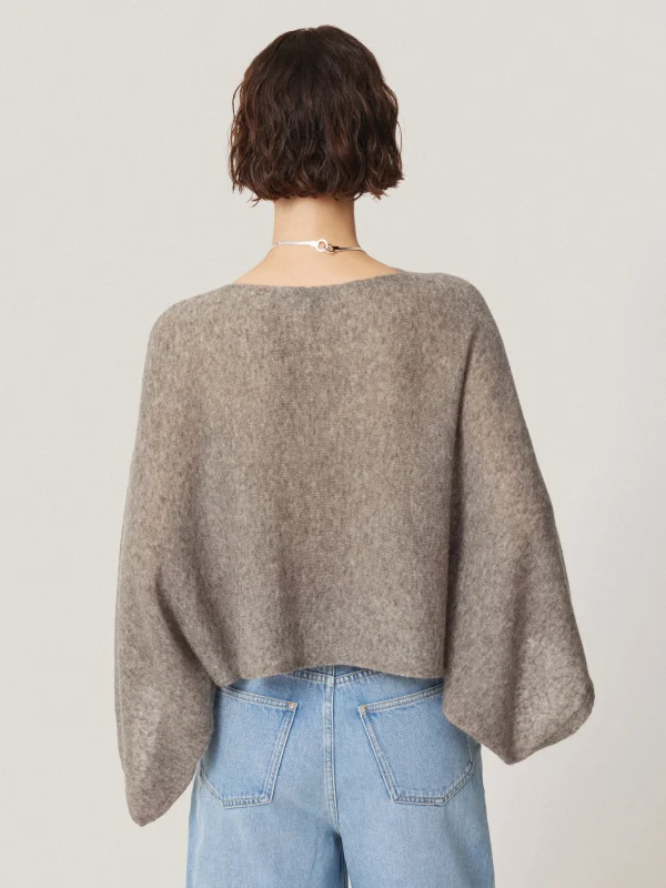 Jigsaw Soft Gauzy Knit Poncho Jumper