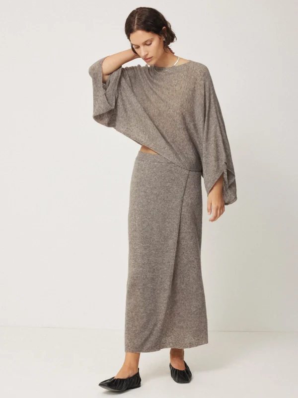 Jigsaw Soft Gauzy Knit Poncho Jumper