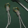 Jigsaw Sparkle Cord Earring