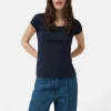 Jigsaw Supima Cotton Scoop Neck Tee