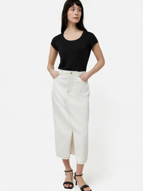 Jigsaw Supima Cotton Scoop Neck Tee