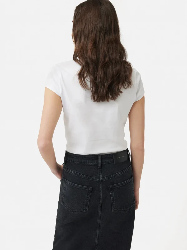 Jigsaw Supima Cotton Scoop Neck Tee