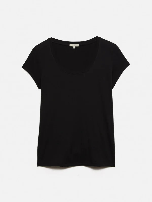 Jigsaw Supima Cotton Scoop Neck Tee