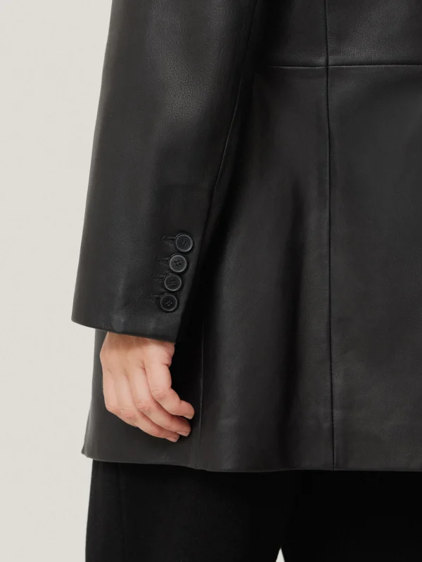 Jigsaw Tailored Leather Blazer