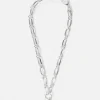 Jigsaw Trombone Link Chain Necklace