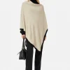 Jigsaw Wool Cashmere Blend Border Poncho